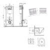 Готовое решение Qtap для ванной комнаты: подвесной унитаз Taurus Ultra Quiet 515×360×350 + комплект инсталляции Nest 4 в 1 Готове рішення Qtap для ванної кімнати: підвісний унітаз Taurus Ultra Quiet 515×360×350 + комплект інсталяції Nest 4 в 1