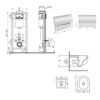 Готовое решение Qtap для ванной комнаты: подвесной унитаз Taurus Ultra Quiet 515×360×350 + комплект инсталляции Nest 4 в 1 (линейная Готове рішення Qtap для ванної кімнати: підвісний унітаз Taurus Ultra Quiet 515×360×350 + комплект інсталяції Nest 4 в 1 (лінійна