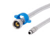 Шланг для змішувача Thermo Alliance Standart  80 см, нерж. обплетення в силіконі, М10x1/2"В (пара) TAS391W80