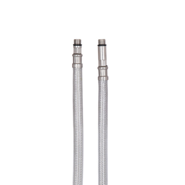 Шланг для смесителя Thermo Alliance Standart 100 см, нерж. оплетка в силиконе, М10x1/2"В (пара) TAS391W100 Шланг для змішувача Thermo Alliance Standart 100 см, нерж. обплетення в силіконі, М10x1/2"В (пара) TAS391W100