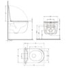 Унітаз підвісний Qtap Taurus Ultra Quiet 515×360×350 мм, Matt Black, з сидінням Slim Duroplast / Soft-close / Quick Release Унітаз підвісний Qtap Taurus Ultra Quiet 515×360×350 мм, Matt Black, з сидінням Slim Duroplast / Soft-close / Quick Release