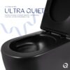 Унітаз підвісний Qtap Taurus Ultra Quiet 515×360×350 мм, Matt Black, з сидінням Slim Duroplast / Soft-close / Quick Release Унітаз підвісний Qtap Taurus Ultra Quiet 515×360×350 мм, Matt Black, з сидінням Slim Duroplast / Soft-close / Quick Release