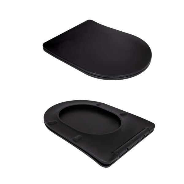 Унітаз підвісний Qtap Taurus Ultra Quiet 515×360×350 мм, Matt Black, з сидінням Slim Duroplast / Soft-close / Quick Release Унітаз підвісний Qtap Taurus Ultra Quiet 515×360×350 мм, Matt Black, з сидінням Slim Duroplast / Soft-close / Quick Release
