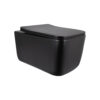 Унітаз підвісний Qtap Gemini Ultra Quiet 485×340×350 мм, Matt Black, з сидінням Slim Duroplast / Soft-close / Quick Release Унітаз підвісний Qtap Gemini Ultra Quiet 485×340×350 мм, Matt Black, з сидінням Slim Duroplast / Soft-close / Quick Release