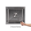 Акционный набор Lidz: мойка Handmade H4843 Brushed 3,0/1,0 мм + K01G Корзина для кухонной мойки Акційний набір Lidz: мийка Handmade H4843 Brushed 3,0/1,0 мм + K01G Корзина для кухонной мойки
