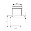 Редукція каналізаційна Ostendorf-OSMA HT-System PLUS d50×40
