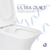 Унитаз напольный Qtap Presto Quadro безобідковий з сідінням Soft-close QTPRE27W51021 Унитаз напольный Qtap Presto Quadro безобідковий з сідінням Soft-close QTPRE27W51021