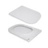 Унитаз напольный Qtap Presto Quadro безобідковий з сідінням Soft-close QTPRE27W51021 Унитаз напольный Qtap Presto Quadro безобідковий з сідінням Soft-close QTPRE27W51021