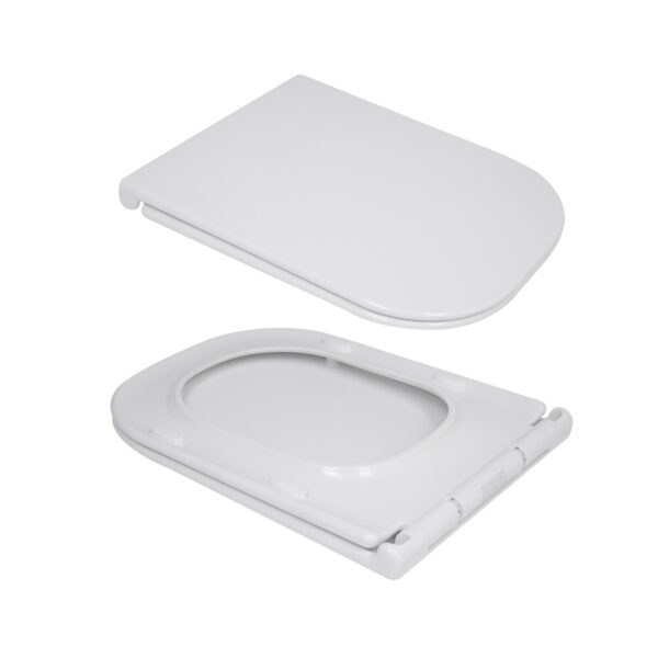 Унитаз напольный Qtap Presto Quadro безобідковий з сідінням Soft-close QTPRE27W51021 Унитаз напольный Qtap Presto Quadro безобідковий з сідінням Soft-close QTPRE27W51021