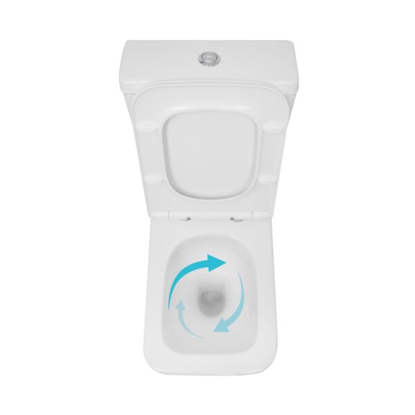 Унітаз підлоговий Qtap Crow Ultra Quiet безобідковий з сідінням Soft-close QTCRO27W51028 Унітаз підлоговий Qtap Crow Ultra Quiet безобідковий з сідінням Soft-close QTCRO27W51028