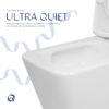 Унитаз напольный Qtap Crow Eco Ultra Quiet безободковый с ягодением Soft-close QTCRO27W51030 Унітаз підлоговий Qtap Crow Eco Ultra Quiet безобідковий з сідінням Soft-close QTCRO27W51030