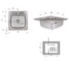 Кухонна мийка Brinex 4848 0,6 мм Satin (BRIN4848SAT0651257) Кухонна мийка Brinex 4848 0,6 мм Satin (BRIN4848SAT0651257)