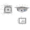 Кухонна мийка Brinex 4848 0,6 мм Micro Decor (BRIN4848MDEC0651258) Кухонна мийка Brinex 4848 0,6 мм Micro Decor (BRIN4848MDEC0651258)