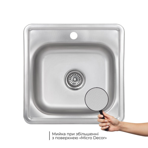 Кухонна мийка Brinex 4848 0,6 мм Micro Decor (BRIN4848MDEC0651258) Кухонна мийка Brinex 4848 0,6 мм Micro Decor (BRIN4848MDEC0651258)