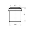 Редукция канализационная короткая Ostendorf-OSMA HT-System PLUS d160×110 Редукція каналізаційна короткая Ostendorf-OSMA HT-System PLUS d160×110