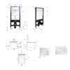 Готовое решение Qtap для ванной комнаты: подвесной унитаз Tern Ultra Quiet 525x345x360 + комплект инсталляции Standard (линейная Готове рішення Qtap для ванної кімнати: підвісний унітаз Tern Ultra Quiet 525x345x360 + комплект інсталяції Standard (лінійна