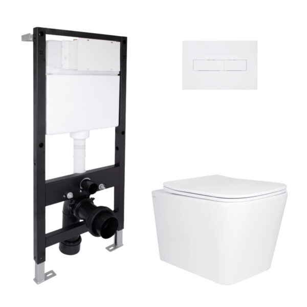 Готовое решение Qtap для ванной комнаты: подвесной унитаз Tern Ultra Quiet 525x345x360 + комплект инсталляции Standard (линейная Готове рішення Qtap для ванної кімнати: підвісний унітаз Tern Ultra Quiet 525x345x360 + комплект інсталяції Standard (лінійна