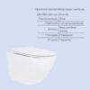 Готове рішення Qtap для ванної кімнати: підвісний унітаз Jay Rimless 485x360x320 + комплект інсталяції Standard (кругла клавіша Готове рішення Qtap для ванної кімнати: підвісний унітаз Jay Rimless 485x360x320 + комплект інсталяції Standard (кругла клавіша