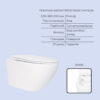 Готове рішення Qtap для ванної кімнати: підвісний унітаз Jay Rimless 520x360x320 + комплект інсталяції Standard (лінійна клавіша