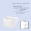 Готовое решение Qtap для ванной комнаты: подвесной унитаз Swan Rimless 520x360x320 + комплект инсталляции Standard (линейная клавиша Готове рішення Qtap для ванної кімнати: підвісний унітаз Swan Rimless 520x360x320 + комплект інсталяції Standard (лінійна клавіша