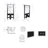 Готове рішення Qtap для ванної кімнати: підвісний унітаз Swan Ultra Quiet 520x360x320 + комплект інсталяції Standard (кругла Готове рішення Qtap для ванної кімнати: підвісний унітаз Swan Ultra Quiet 520x360x320 + комплект інсталяції Standard (кругла