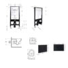 Готове рішення Qtap для ванної кімнати: підвісний унітаз Swan Ultra Quiet 520x360x320 + комплект інсталяції Standard (лінійна Готове рішення Qtap для ванної кімнати: підвісний унітаз Swan Ultra Quiet 520x360x320 + комплект інсталяції Standard (лінійна