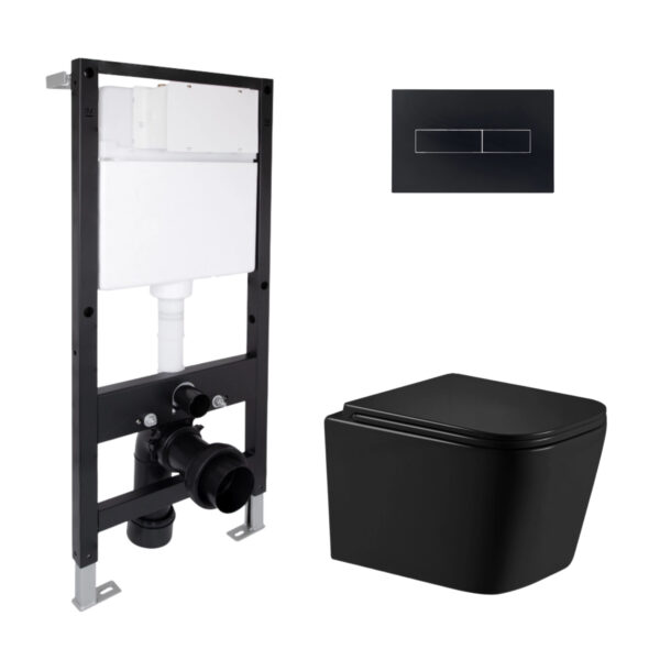 Готове рішення Qtap для ванної кімнати: підвісний унітаз Crow Ultra Quiet 485x340x290 + комплект інсталяції Standard (лінійна