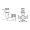 Кут натяжний Icma №1040 d16х2,2-1/2"В настінний 851040ADBO05 Кут натяжний Icma №1040 d16х2,2-1/2"В настінний 851040ADBO05