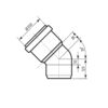 Коліно каналізаційне Ostendorf-OSMA KG System d200×30° Коліно каналізаційне Ostendorf-OSMA KG System d200×30°